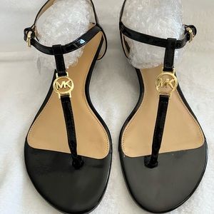 Michael Kors  thong wedge sandals